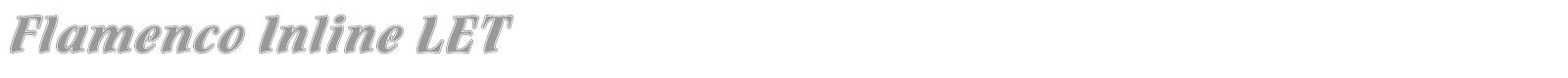 Flamenco Inline LET font preview